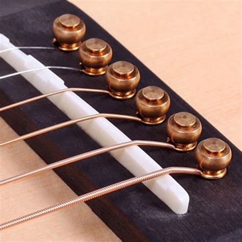 Bone & Fossilized Ivory <strong>Guitar Bridge Pins</strong> with Size Guide/Chart. . Custom guitar bridge pins